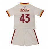 Otroški AS Roma Wesley Franca #43 Replika nogometni dresi kompleti Gostujoči 2026-27 Kratek Rokav (+ hlače)