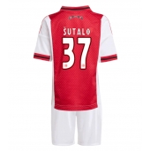 Otroški Ajax Josip Sutalo #37 Replika nogometni dresi kompleti Domači 2025-26 Kratek Rokav (+ hlače)