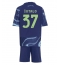 Otroški Ajax Josip Sutalo #37 Replika nogometni dresi kompleti Gostujoči 2025-26 Kratek Rokav (+ hlače)