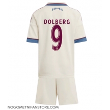 Otroški Ajax Kasper Dolberg #9 Replika nogometni dresi kompleti Tretji 2025-26 Kratek Rokav (+ hlače)