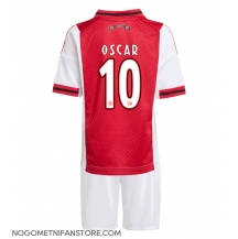Otroški Ajax Oscar Gloukh #10 Replika nogometni dresi kompleti Domači 2025-26 Kratek Rokav (+ hlače)
