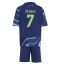 Otroški Ajax Raul Moro #7 Replika nogometni dresi kompleti Gostujoči 2025-26 Kratek Rokav (+ hlače)