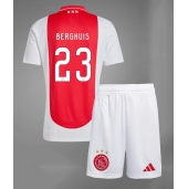 Otroški Ajax Steven Berghuis #23 Replika nogometni dresi kompleti Domači 2024-25 Kratek Rokav (+ hlače)