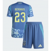 Otroški Ajax Steven Berghuis #23 Replika nogometni dresi kompleti Gostujoči 2024-25 Kratek Rokav (+ hlače)