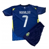 Otroški Al-Nassr Cristiano Ronaldo #7 Replika nogometni dresi kompleti Gostujoči 2024-25 Kratek Rokav (+ hlače)
