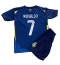 Otroški Al-Nassr Cristiano Ronaldo #7 Replika nogometni dresi kompleti Gostujoči 2024-25 Kratek Rokav (+ hlače)