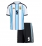Otroški Argentina Julian Alvarez #9 Replika nogometni dresi kompleti Domači SP 2026 Kratek Rokav (+ hlače)