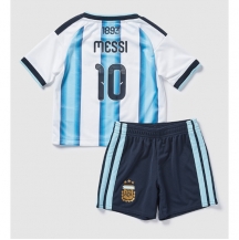 Otroški Argentina Lionel Messi #10 Replika nogometni dresi kompleti Domači SP 2026 Kratek Rokav (+ hlače)