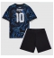 Otroški Argentina Lionel Messi #10 Replika nogometni dresi kompleti Gostujoči SP 2026 Kratek Rokav (+ hlače)
