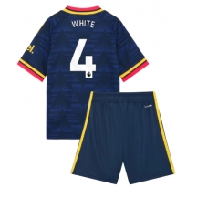 Otroški Arsenal Ben White #4 Replika nogometni dresi kompleti Gostujoči 2026-27 Kratek Rokav (+ hlače)
