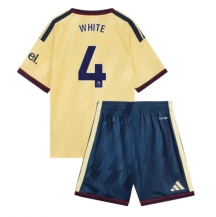 Otroški Arsenal Ben White #4 Replika nogometni dresi kompleti Tretji 2026-27 Kratek Rokav (+ hlače)