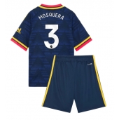 Otroški Arsenal Cristhian Mosquera #3 Replika nogometni dresi kompleti Gostujoči 2026-27 Kratek Rokav (+ hlače)