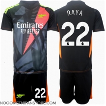 Otroški Arsenal David Raya #22 Vratar Replika nogometni dresi kompleti Tretji 2024-25 Kratek Rokav (+ hlače)