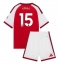 Otroški Arsenal Ezri Konsa #15 Replika nogometni dresi kompleti Domači 2026-27 Kratek Rokav (+ hlače)