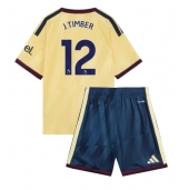 Otroški Arsenal Jurrien Timber #12 Replika nogometni dresi kompleti Tretji 2026-27 Kratek Rokav (+ hlače)