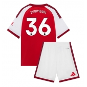 Otroški Arsenal Martin Zubimendi #36 Replika nogometni dresi kompleti Domači 2026-27 Kratek Rokav (+ hlače)