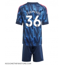 Otroški Arsenal Martin Zubimendi #36 Replika nogometni dresi kompleti Gostujoči 2025-26 Kratek Rokav (+ hlače)