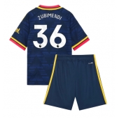 Otroški Arsenal Martin Zubimendi #36 Replika nogometni dresi kompleti Gostujoči 2026-27 Kratek Rokav (+ hlače)