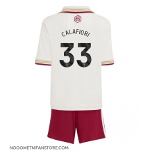 Otroški Arsenal Riccardo Calafiori #33 Replika nogometni dresi kompleti Tretji 2025-26 Kratek Rokav (+ hlače)