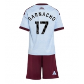 Otroški Aston Villa Alejandro Garnacho #17 Replika nogometni dresi kompleti Tretji 2026-27 Kratek Rokav (+ hlače)