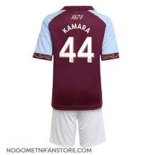 Otroški Aston Villa Boubacar Kamara #44 Replika nogometni dresi kompleti Domači 2025-26 Kratek Rokav (+ hlače)