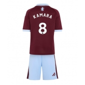 Otroški Aston Villa Boubacar Kamara #8 Replika nogometni dresi kompleti Domači 2026-27 Kratek Rokav (+ hlače)