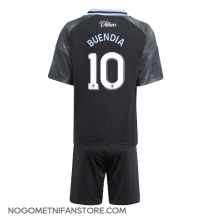 Otroški Aston Villa Emiliano Buendia #10 Replika nogometni dresi kompleti Gostujoči 2025-26 Kratek Rokav (+ hlače)
