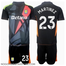 Otroški Aston Villa Emiliano Martinez #23 Vratar Replika nogometni dresi kompleti Gostujoči 2024-25 Kratek Rokav (+ hlače)