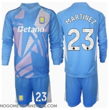 Otroški Aston Villa Emiliano Martinez #23 Vratar Replika nogometni dresi kompleti Tretji 2024-25 Dolgi Rokav (+ hlače)