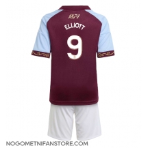 Otroški Aston Villa Harvey Elliott #9 Replika nogometni dresi kompleti Domači 2025-26 Kratek Rokav (+ hlače)