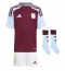 Otroški Aston Villa Ian Maatsen #22 Replika nogometni dresi kompleti Domači 2024-25 Kratek Rokav (+ hlače)