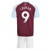 Otroški Aston Villa Jhon Duran #9 Replika nogometni dresi kompleti Domači 2024-25 Kratek Rokav (+ hlače)