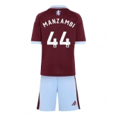 Otroški Aston Villa Johan Manzambi #44 Replika nogometni dresi kompleti Domači 2026-27 Kratek Rokav (+ hlače)