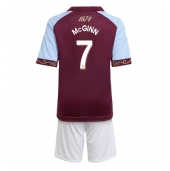 Otroški Aston Villa John McGinn #7 Replika nogometni dresi kompleti Domači 2025-26 Kratek Rokav (+ hlače)