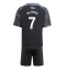 Otroški Aston Villa John McGinn #7 Replika nogometni dresi kompleti Gostujoči 2025-26 Kratek Rokav (+ hlače)