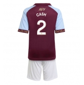 Otroški Aston Villa Matty Cash #2 Replika nogometni dresi kompleti Domači 2025-26 Kratek Rokav (+ hlače)