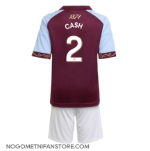 Otroški Aston Villa Matty Cash #2 Replika nogometni dresi kompleti Domači 2025-26 Kratek Rokav (+ hlače)