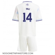 Otroški Aston Villa Pau Torres #14 Replika nogometni dresi kompleti Tretji 2025-26 Kratek Rokav (+ hlače)