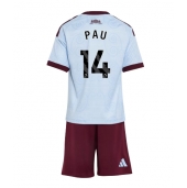 Otroški Aston Villa Pau Torres #14 Replika nogometni dresi kompleti Tretji 2026-27 Kratek Rokav (+ hlače)