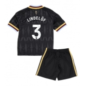 Otroški Aston Villa Victor Lindelof #3 Replika nogometni dresi kompleti Gostujoči 2026-27 Kratek Rokav (+ hlače)
