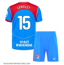 Otroški Atletico Madrid Clement Lenglet #15 Replika nogometni dresi kompleti Tretji 2025-26 Kratek Rokav (+ hlače)