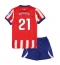 Otroški Atletico Madrid Cristian Romero #21 Replika nogometni dresi kompleti Domači 2026-27 Kratek Rokav (+ hlače)