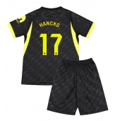 Otroški Atletico Madrid David Hancko #17 Replika nogometni dresi kompleti Gostujoči 2026-27 Kratek Rokav (+ hlače)