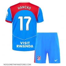 Otroški Atletico Madrid David Hancko #17 Replika nogometni dresi kompleti Tretji 2025-26 Kratek Rokav (+ hlače)