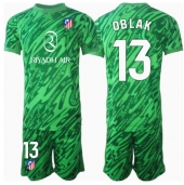 Otroški Atletico Madrid Jan Oblak #13 Vratar Replika nogometni dresi kompleti Gostujoči 2024-25 Kratek Rokav (+ hlače)