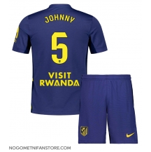 Otroški Atletico Madrid Johnny Cardoso #5 Replika nogometni dresi kompleti Gostujoči 2025-26 Kratek Rokav (+ hlače)