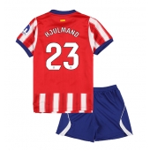 Otroški Atletico Madrid Morten Hjulmand #23 Replika nogometni dresi kompleti Domači 2026-27 Kratek Rokav (+ hlače)