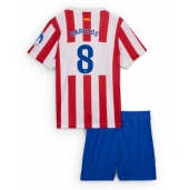 Otroški Atletico Madrid Pablo Barrios #8 Replika nogometni dresi kompleti Domači 2025-26 Kratek Rokav (+ hlače)