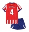 Otroški Atletico Madrid Rodrigo Mendoza #4 Replika nogometni dresi kompleti Domači 2026-27 Kratek Rokav (+ hlače)