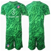 Otroški Atletico Madrid Vratar Replika nogometni dresi kompleti Gostujoči 2024-25 Kratek Rokav (+ hlače)